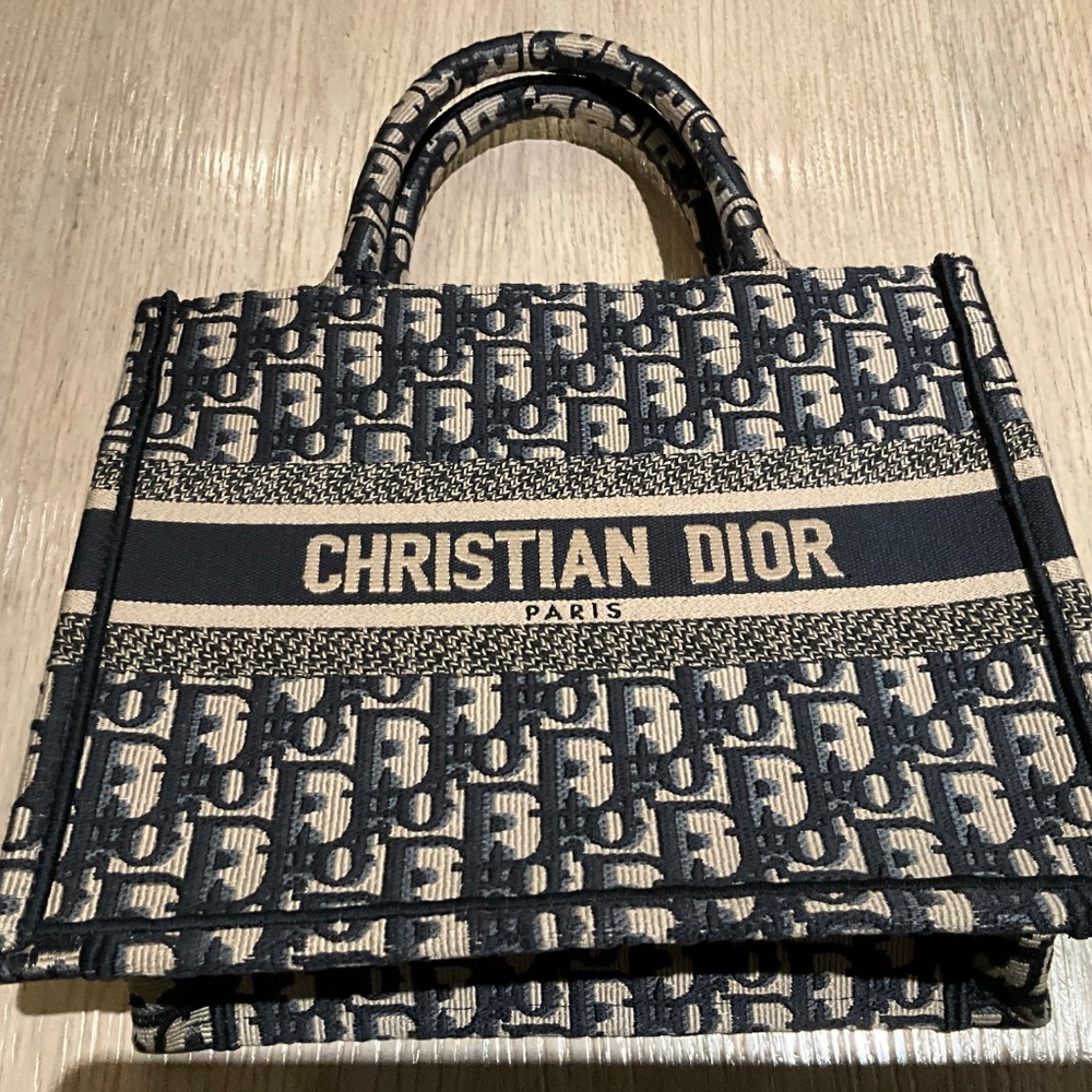 CHRISTIAN DIOR small Oblique BOOK TOTE
